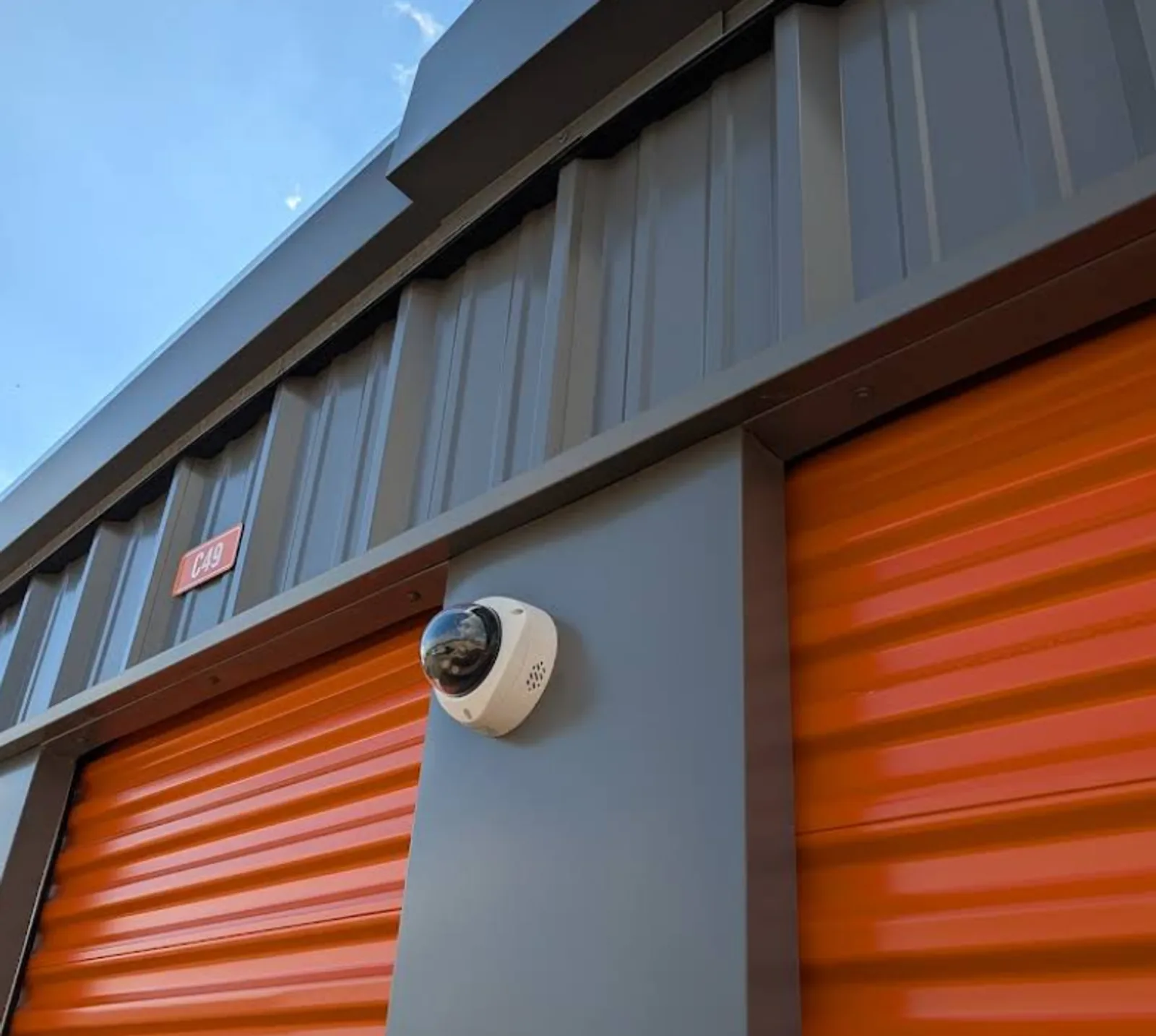 Professional security camera at Bourbon County Storage